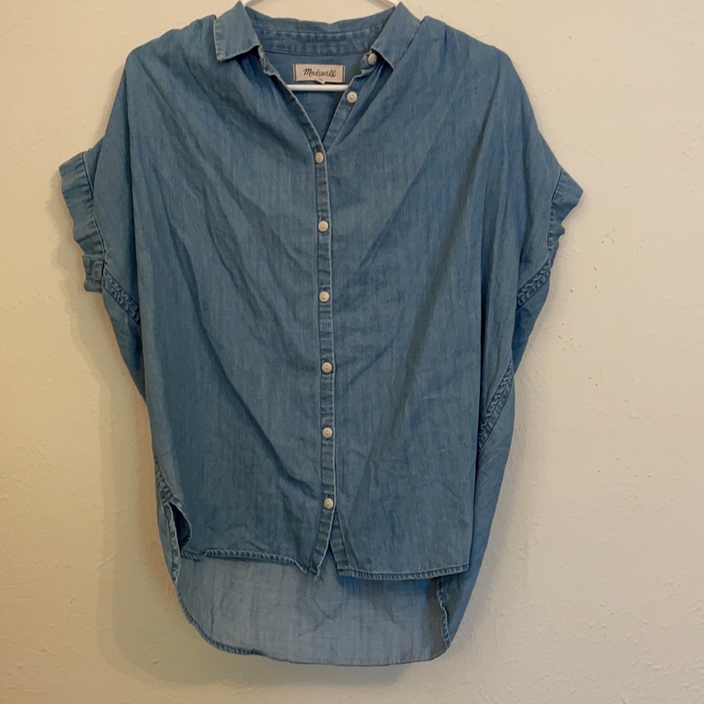 Madewell Chambray Top Size XS